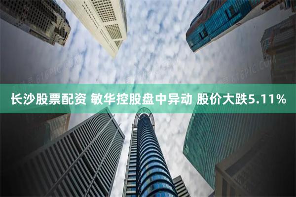长沙股票配资 敏华控股盘中异动 股价大跌5.11%