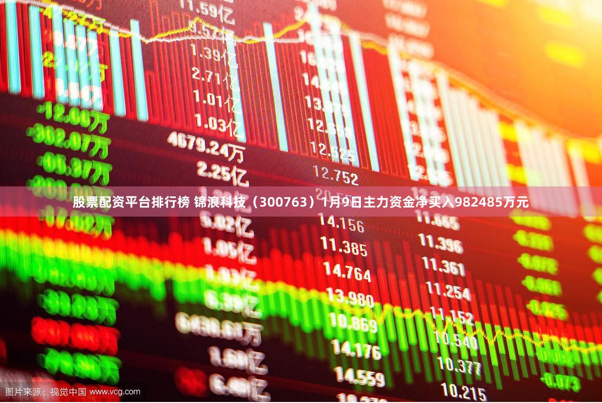 股票配资平台排行榜 锦浪科技（300763）1月9日主力资金净买入982485万元