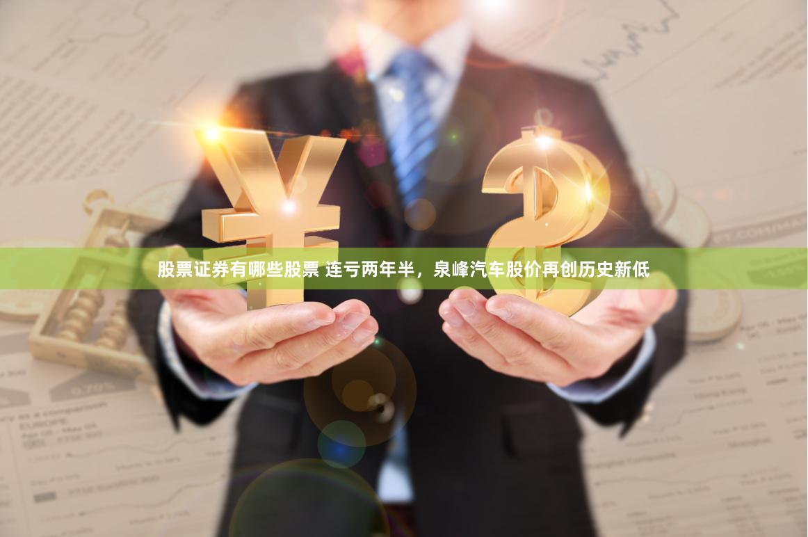 股票证券有哪些股票 连亏两年半，泉峰汽车股价再创历史新低